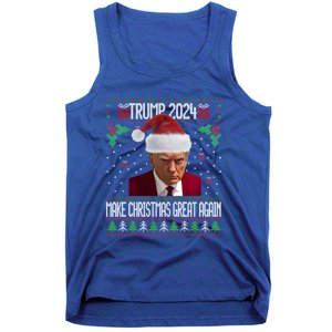 President Trump 2024 Mugshot Make Christmas Great Again Gift Tank Top