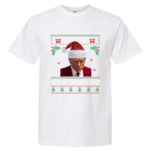 President Trump 2024 Mugshot Make Christmas Great Again Gift Garment-Dyed Heavyweight T-Shirt