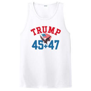 Patriotic Trump 45 And 47 Victory Winner Won Patriotic Flag PosiCharge Competitor Tank