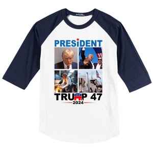 President Trump 47 2024 Baseball Sleeve Shirt