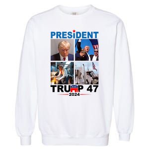 President Trump 47 2024 Garment-Dyed Sweatshirt