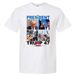 President Trump 47 2024 Garment-Dyed Heavyweight T-Shirt