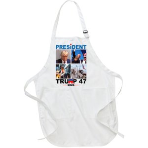 President Trump 47 2024 Full-Length Apron With Pockets