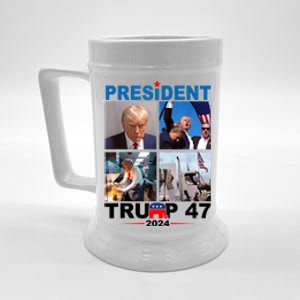 President Trump 47 2024 Beer Stein