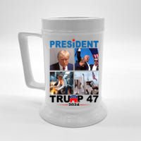 President Trump 47 2024 Beer Stein