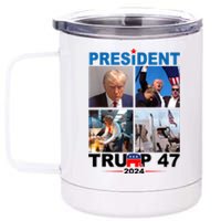 President Trump 47 2024 12 oz Stainless Steel Tumbler Cup