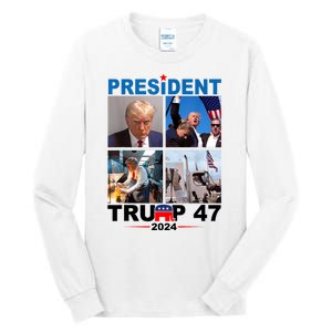 President Trump 47 2024 Tall Long Sleeve T-Shirt