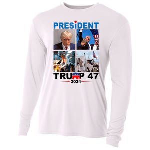 President Trump 47 2024 Cooling Performance Long Sleeve Crew