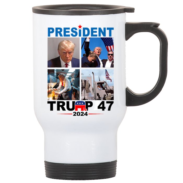 President Trump 47 2024 Stainless Steel Travel Mug