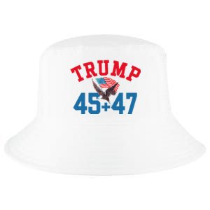 Patriotic Trump 45 And 47 Victory Winner Won Patriotic Flag Cool Comfort Performance Bucket Hat