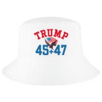 Patriotic Trump 45 And 47 Victory Winner Won Patriotic Flag Cool Comfort Performance Bucket Hat