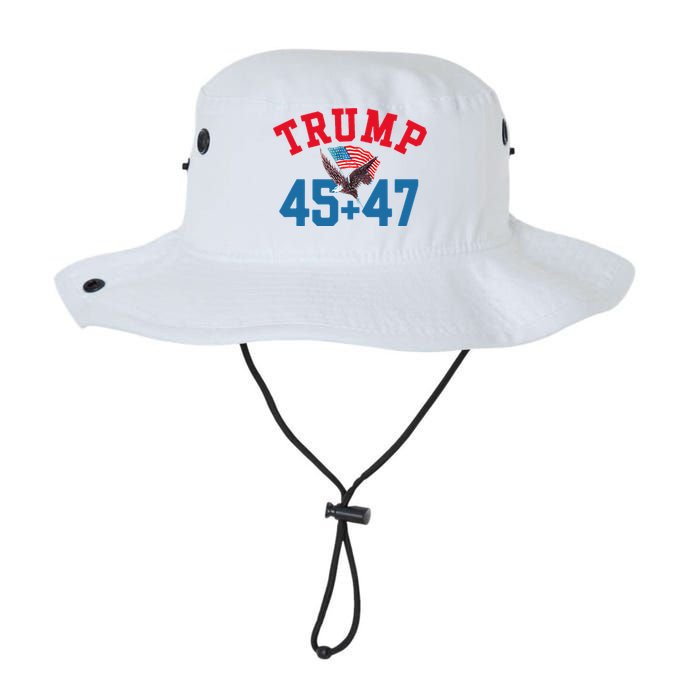 Patriotic Trump 45 And 47 Victory Winner Won Patriotic Flag Legacy Cool Fit Booney Bucket Hat