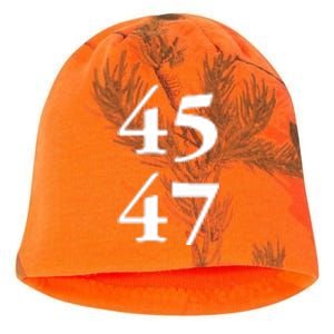 President Trump 45 47 Trump 2024 Election Kati - Camo Knit Beanie