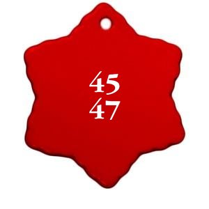 President Trump 45 47 Trump 2024 Election Ceramic Star Ornament