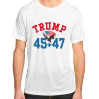 Patriotic Trump 45 And 47 Victory Winner Won Patriotic Flag Adult ChromaSoft Performance T-Shirt