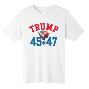 Patriotic Trump 45 And 47 Victory Winner Won Patriotic Flag Tall Fusion ChromaSoft Performance T-Shirt