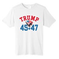 Patriotic Trump 45 And 47 Victory Winner Won Patriotic Flag Tall Fusion ChromaSoft Performance T-Shirt