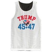 Patriotic Trump 45 And 47 Victory Winner Won Patriotic Flag Mesh Reversible Basketball Jersey Tank