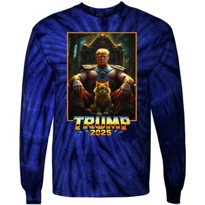 President Trump 45 47 Retro Trump 2.0 Tie-Dye Long Sleeve Shirt