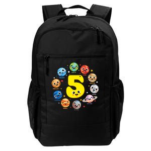 Planets Three 5 Years Old 5th Birthday Boy And Girl Daily Commute Backpack