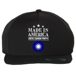 Proud Taiwanese American Taiwan Immigrant Pride Funny Gift Wool Snapback Cap