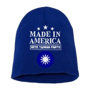 Proud Taiwanese American Taiwan Immigrant Pride Funny Gift Short Acrylic Beanie