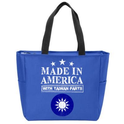 Proud Taiwanese American Taiwan Immigrant Pride Funny Gift Zip Tote Bag