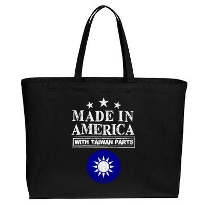 Proud Taiwanese American Taiwan Immigrant Pride Funny Gift Cotton Canvas Jumbo Tote