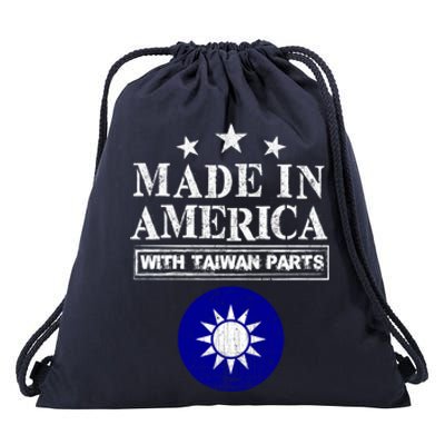 Proud Taiwanese American Taiwan Immigrant Pride Funny Gift Drawstring Bag