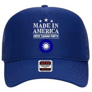 Proud Taiwanese American Taiwan Immigrant Pride Funny Gift High Crown Mesh Back Trucker Hat