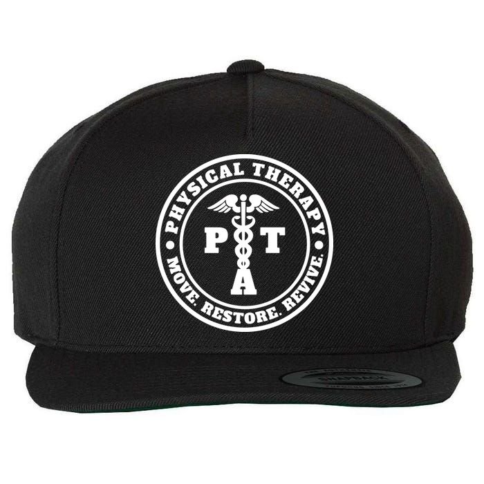 PTA Therapist Assistant Physical Therapy Wool Snapback Cap