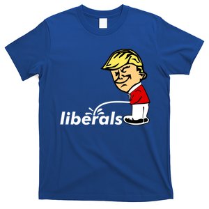 Pro Trump Anti Liberal Donald Trump Pissing On Liberals Gift Cute Gift T-Shirt