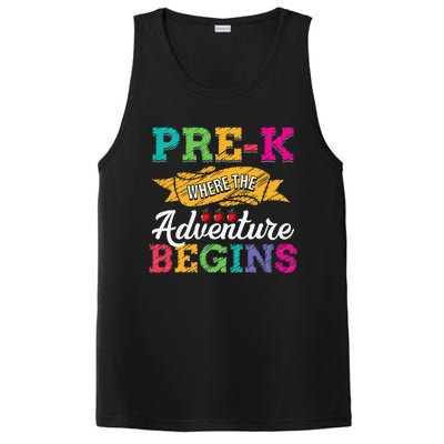 PreK Teacher Adventure Begins First Day Preschool Teachers Gift PosiCharge Competitor Tank