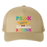 PreK Teacher Adventure Begins First Day Preschool Teachers Gift Yupoong Adult 5-Panel Trucker Hat