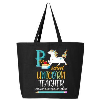 PreSchool Teacher Awesome Magical Unicorn School Gift 25L Jumbo Tote