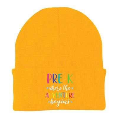 PreK Teacher Adventure Begins First Day Preschool Teachers Knit Cap Winter Beanie