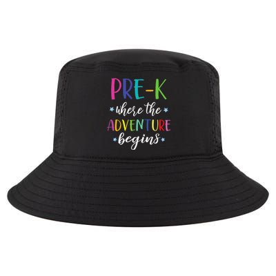 PreK Teacher Adventure Begins First Day Preschool Teachers Cool Comfort Performance Bucket Hat