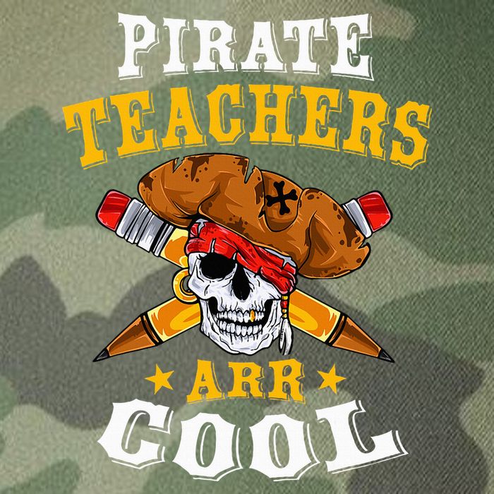 Pirate Teachers ARR Cool Halloween Teach Like A Pirate Legacy Tie Dye Trucker Hat
