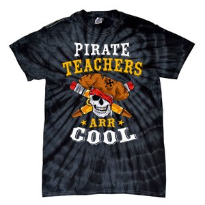 Pirate Teachers ARR Cool Halloween Teach Like A Pirate Tie-Dye T-Shirt