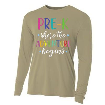 PreK Teacher Adventure Begins First Day Preschool Teachers Cooling Performance Long Sleeve Crew