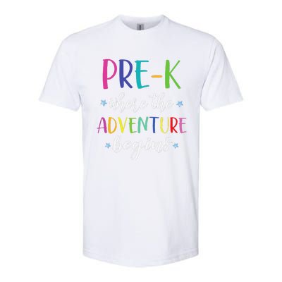 PreK Teacher Adventure Begins First Day Preschool Teachers Softstyle CVC T-Shirt