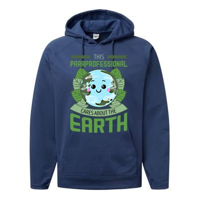 Paraprofessional Teachers Assistant Paraeducator Educator Gift Performance Fleece Hoodie