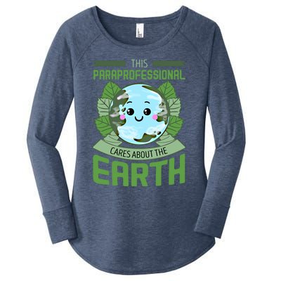 Paraprofessional Teachers Assistant Paraeducator Educator Gift Women's Perfect Tri Tunic Long Sleeve Shirt