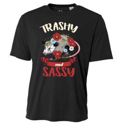 Possum Trashy And Sassy Live Ugly Opossum Team Trash Cooling Performance Crew T-Shirt