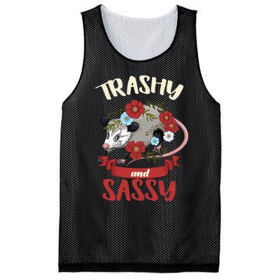 Possum Trashy And Sassy Live Ugly Opossum Team Trash Mesh Reversible Basketball Jersey Tank