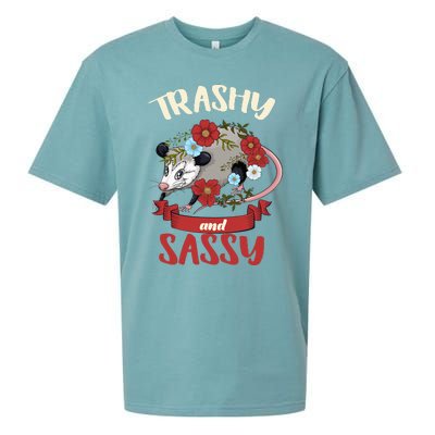 Possum Trashy And Sassy Live Ugly Opossum Team Trash Sueded Cloud Jersey T-Shirt