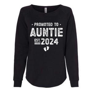 Promoted To Auntie 2024 Soon To Be Auntie Womens California Wash Sweatshirt