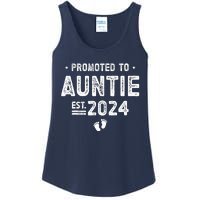 Promoted To Auntie 2024 Soon To Be Auntie Ladies Essential Tank