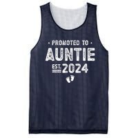 Promoted To Auntie 2024 Soon To Be Auntie Mesh Reversible Basketball Jersey Tank