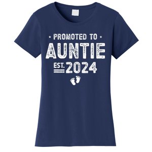 Promoted To Auntie 2024 Soon To Be Auntie Women's T-Shirt